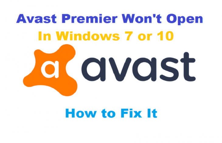 Avast Premier Won't Open in Windows 7 or 10